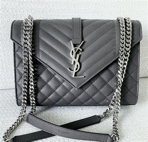 ysl gray purse|yves saint laurent shoulder bag.